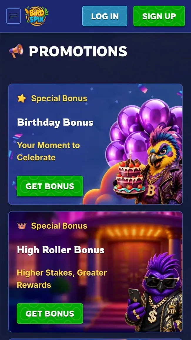 Birdspin Bonus